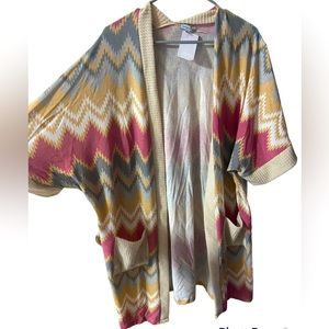 White Birch Aztec Kimono (M)